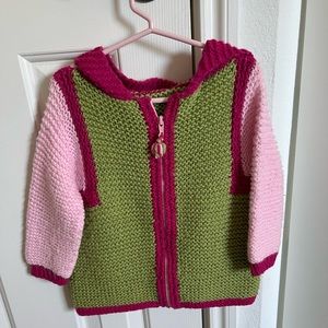 Handmade knitted Zimmerman Tomten jacket size 2T